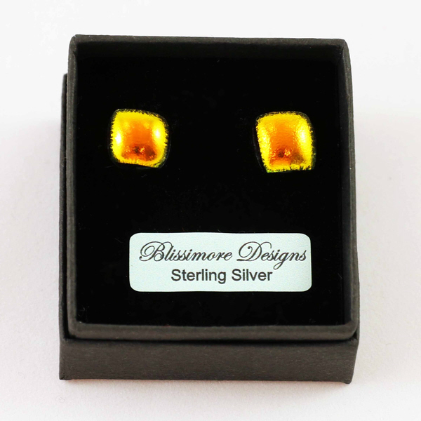Cyan Stud Earrings